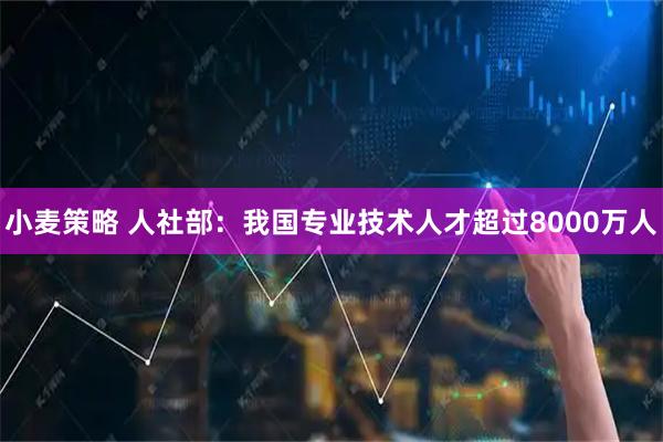小麦策略 人社部：我国专业技术人才超过8000万人