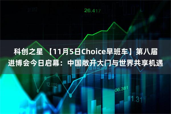 科创之星 【11月5日Choice早班车】第八届进博会今日启幕：中国敞开大门与世界共享机遇