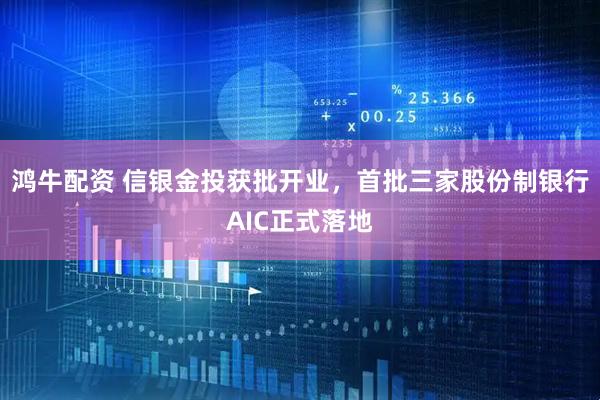 鸿牛配资 信银金投获批开业，首批三家股份制银行AIC正式落地